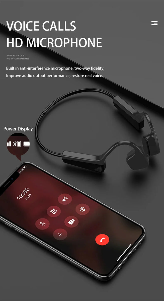 Bone Conduction Bluetooth Earphones