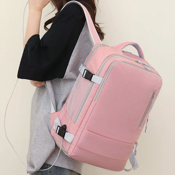 Large Capacity Backpack with Shoe Compartment