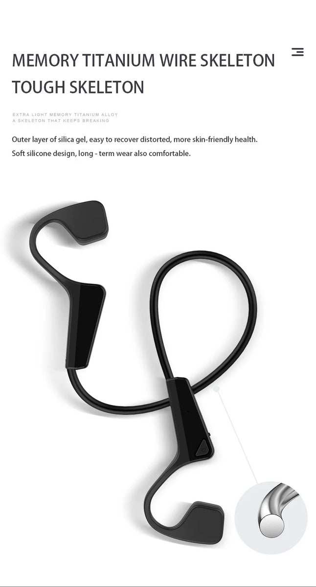 Bone Conduction Bluetooth Earphones