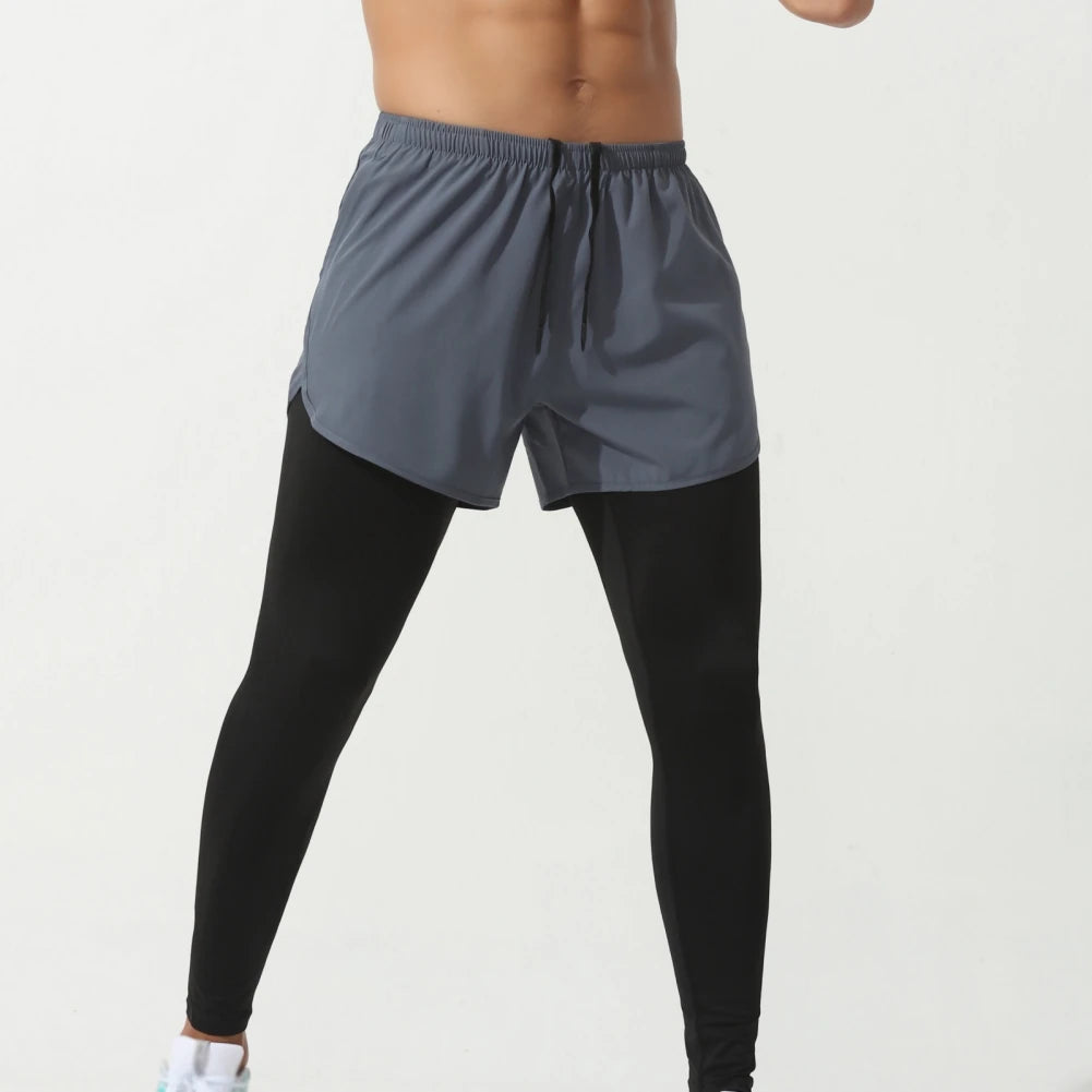 Men's 2 In 1 Running Trouser