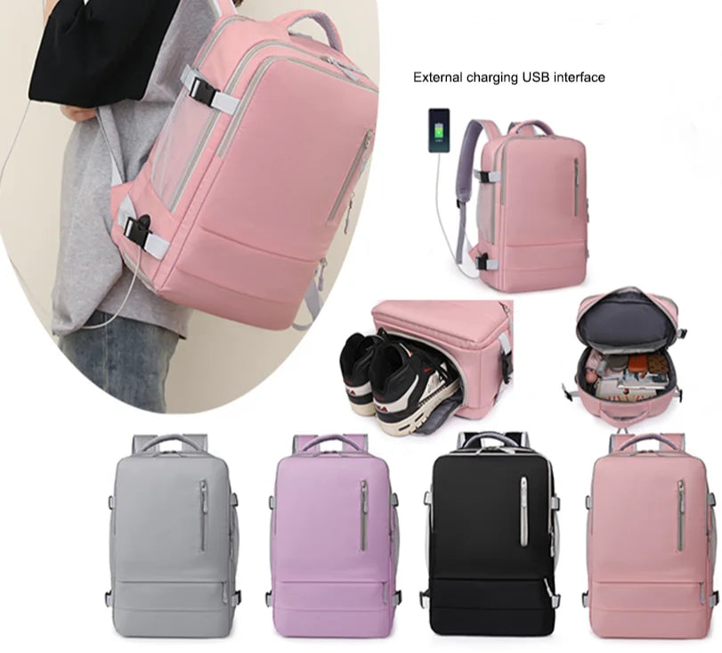 Large Capacity Backpack with Shoe Compartment